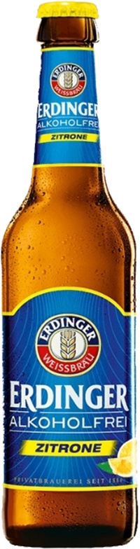Erdinger Weissbier Alkoholfrei Zitrone - 24 x 33 cl MW