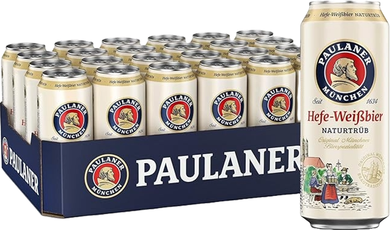 Paulaner Hefe Weissbier Naturtrb 24er Tray