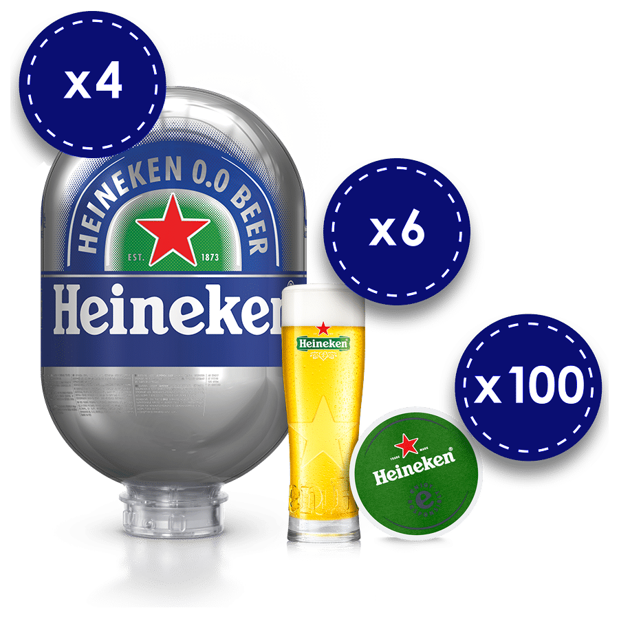 Heineken alkoholfrei 0,0% Vol. Starter Kit ! Alles was du benötigst für deine Party ! Let`s go !