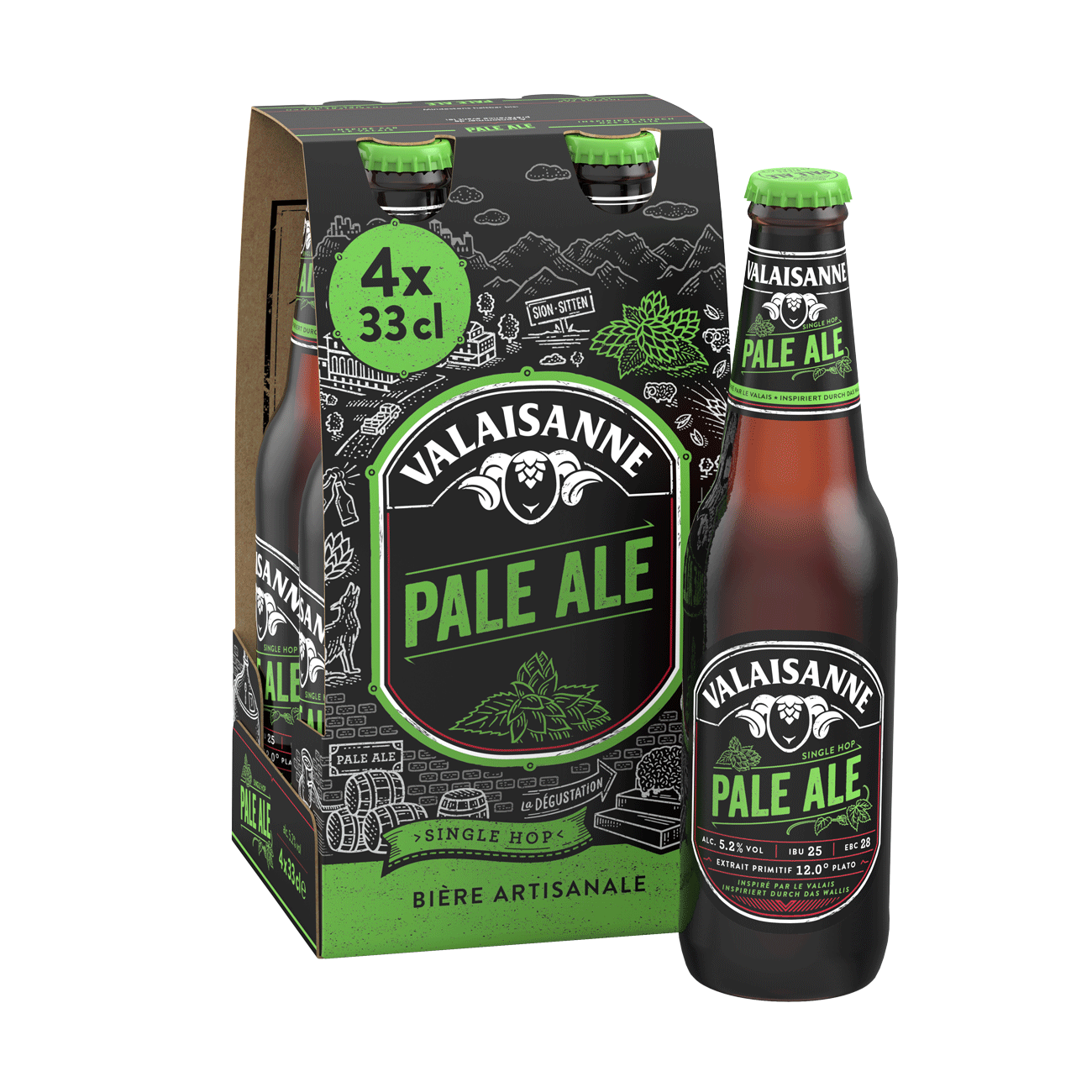 Valaisanne Pale Ale 5,2% - 24 x 33 cl