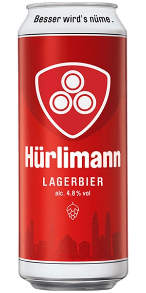 Hürlimann Bier Lager 4,8% Vol. 24 x 50 cl Dose