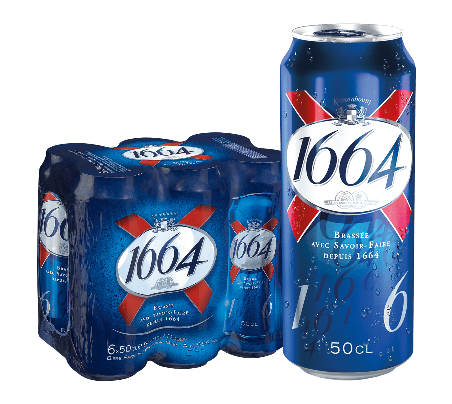 Kronenbourg 1664 5,0% - 24 x 50 cl Dosen