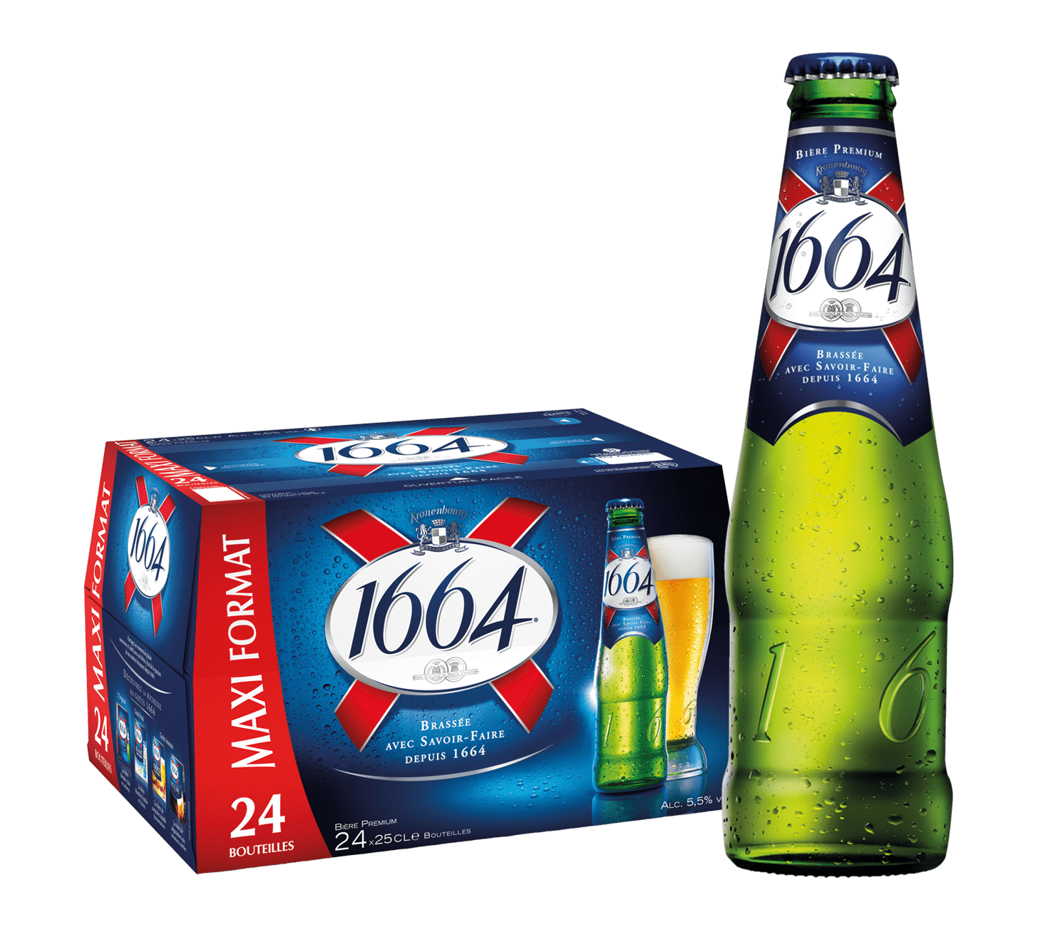 Kronenbourg 1664 blanc 5,0% - 24 x 25 cl