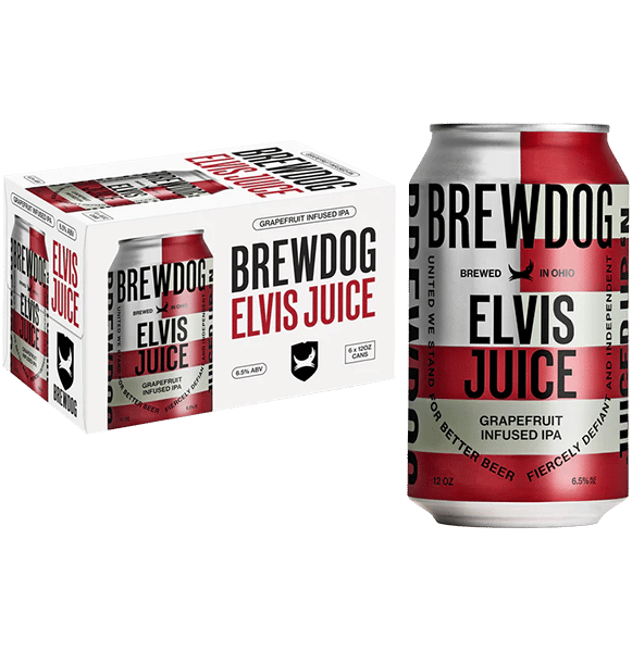 BrewDog Elvis Juice Grapefruit IPA 5.1% - 24 x 33 cl Dose BrewDog Elvis Juice Grapefruit IPA 5.1% - 24 x 33 cl Dose