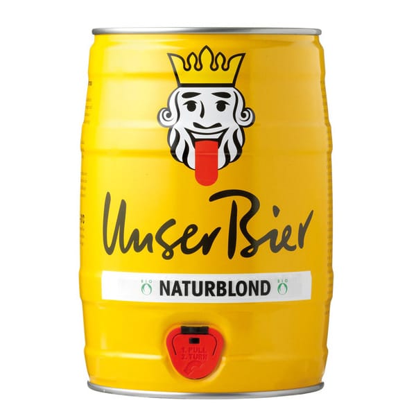 Unser Bier Blond 5% - 5 L Partyfass