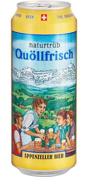 Appenzeller Quöllfrisch Naturtrüb 4,8% - 24 x 50 cl Dose