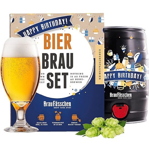 Bierbrauset Braufässchen Geburtstagsbier - 5 Liter Fass