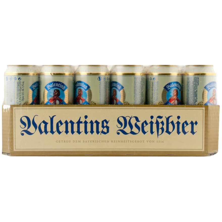 Valentins Premium Hefeweissbier Hefetrüb 5,3% Vol. 24 x 50 cl Dose