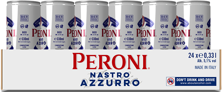 Peroni Nastro Azzurro 24er Tray