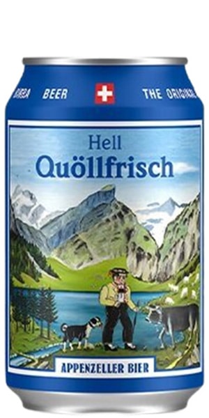 Appenzeller Quöllfrisch hell 4,8% Vol. - 24 x 33 cl Dose