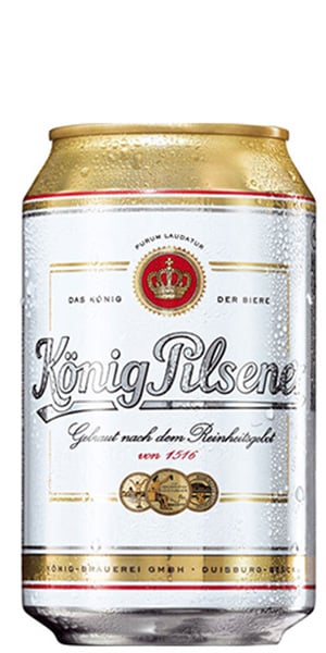König Pilsener Bier 4,9% Vol. - 24 x 33 cl Dose
