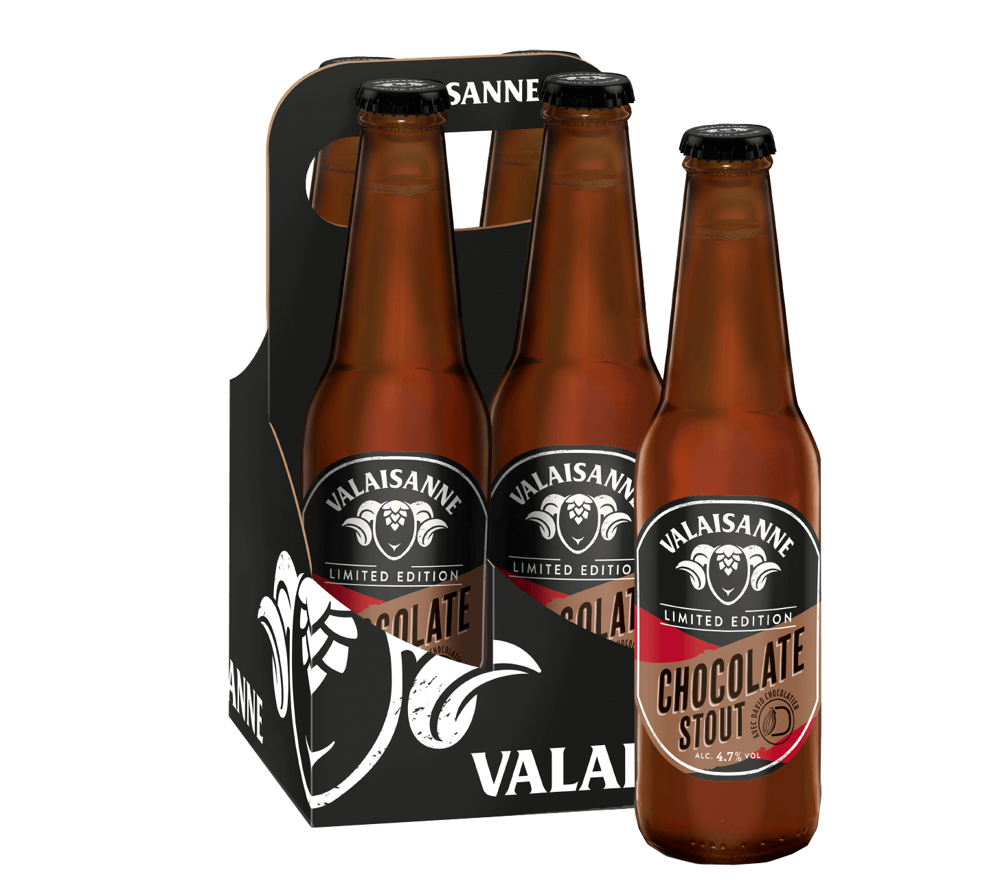 Valaisanne Chocolat Stout 4,7% - 24 x 33 cl