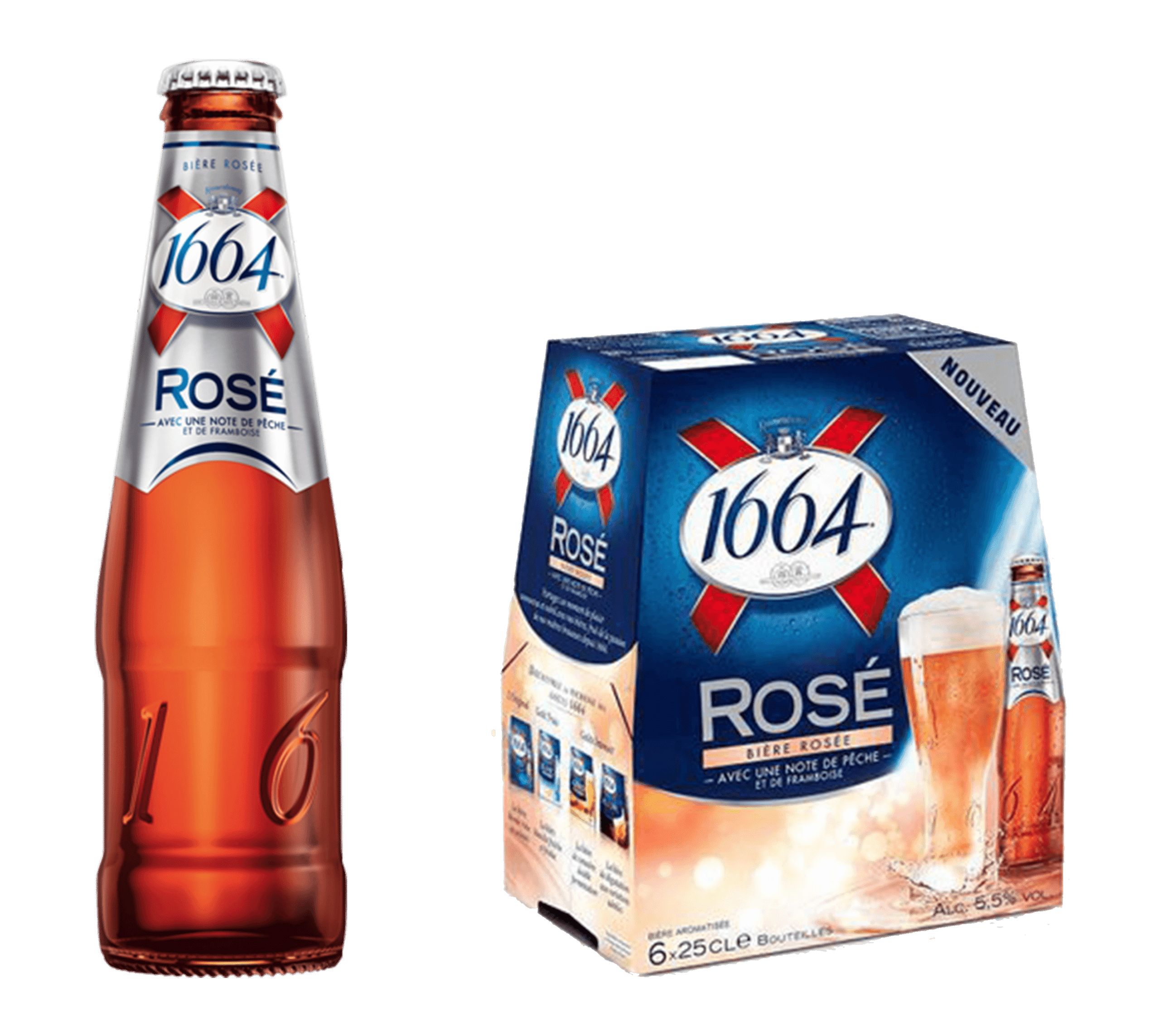 Kronenbourg 1664 Rosé 4,5% Vol. 24 x 25 cl Frankreich