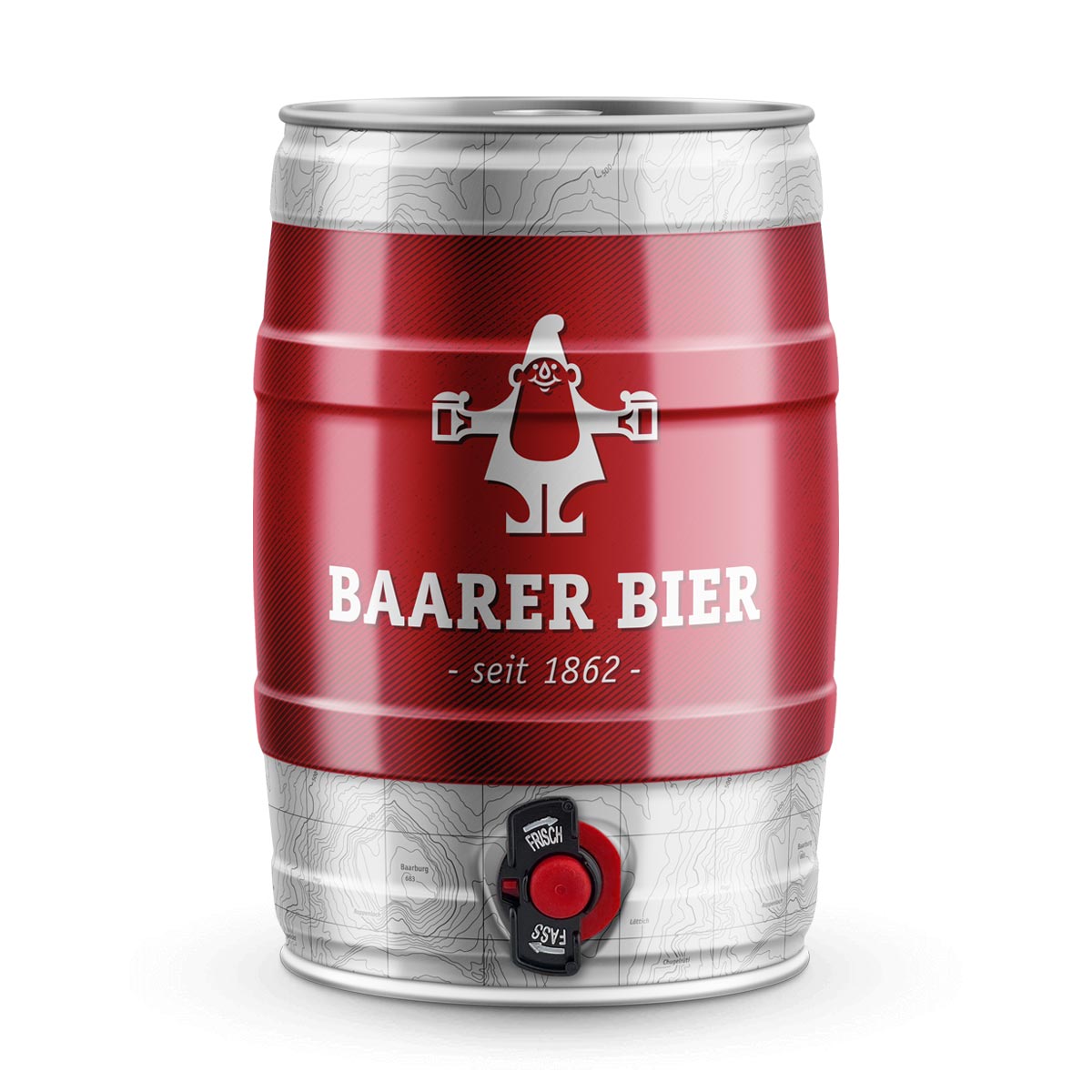 Baarer Hopfemandli 1862 Original 4,8% - 5 Liter Partyfass