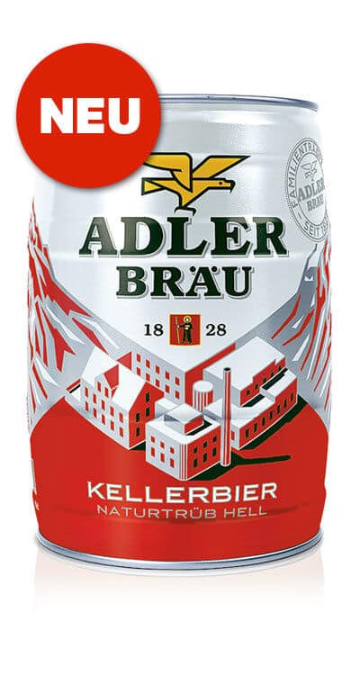 Adler Bräu Kellerbier 4,8% - 5 Liter Partyfass